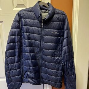 Eddie Bauer Navy Puffer Jacket
